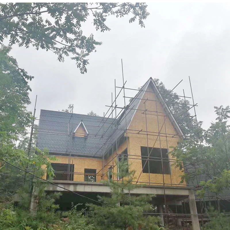 evironmental light steel house with steel pile and chassis