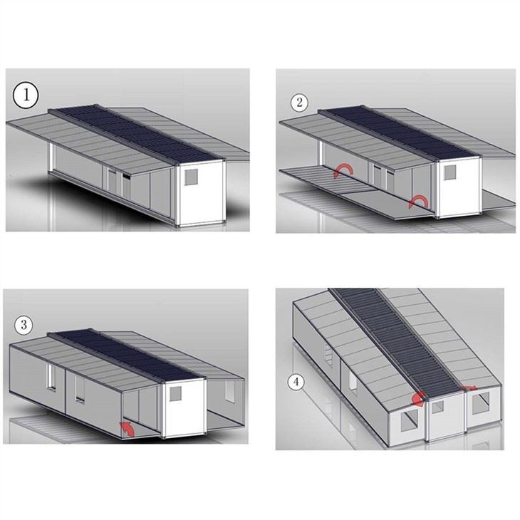Three bedroom Expandable container house installation
