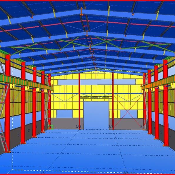 Steel Structure Workshop With Cargo Lift