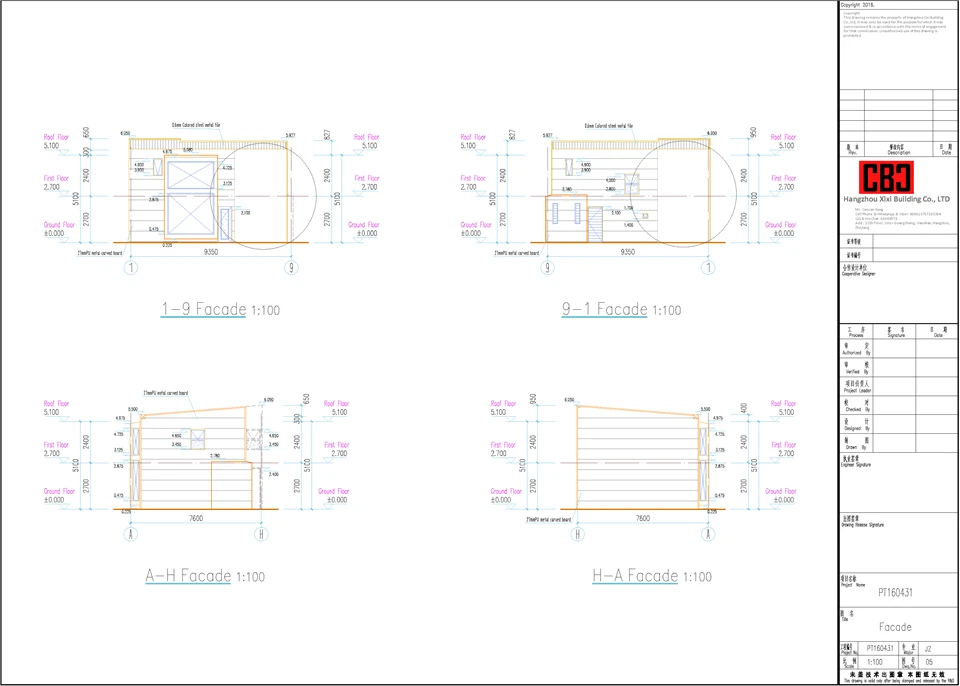 Chile 24 Sets Townhouse Light Steel Villa Project Materials List And Market Report high quality