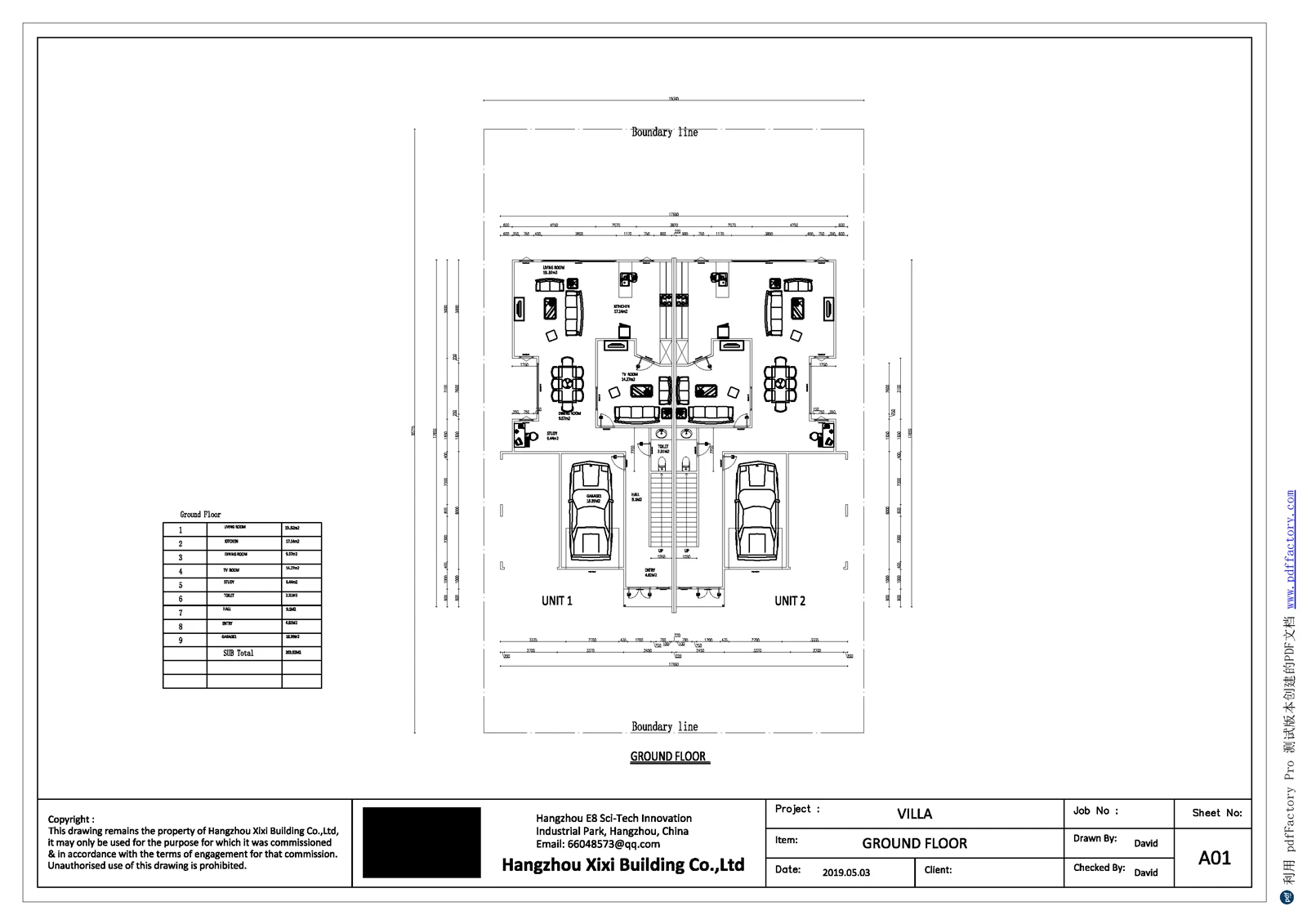 Wadalba Duplex drawings V1905101 Wadalba Duplex drawings V1905101