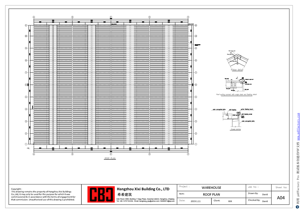 Steel Structure Warehouse Design Report Of Tanza Factory Project in South Manila factory