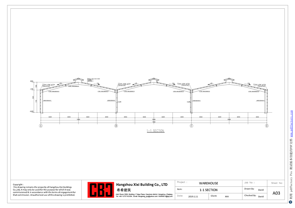 Steel Structure Warehouse Design Report Of Tanza Factory Project in South Manila price