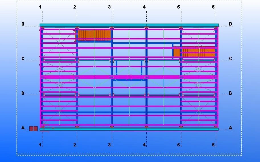 Structural Force Analysis, Material List And Global Market Adaptability Report Of CBC 5-Story Steel Structure Warehouse factory