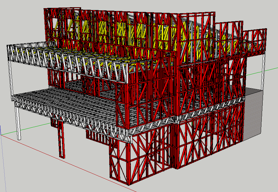 Two-Story Light Steel Villa Design For Reunion Island Clients factory